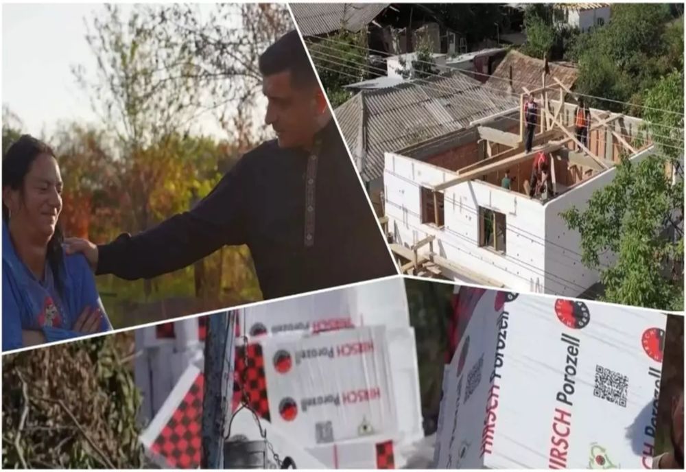 CASA CONSTRUITĂ DE GEORGE SIMION A AJUNS ÎN ETAPA PLACĂRII CU POLISTIREN. LIDERUL AUR VREA SĂ DEMONSTREZE CĂ POATE SĂ RIDICE O LOCUINȚĂ ÎN 12 ZILE