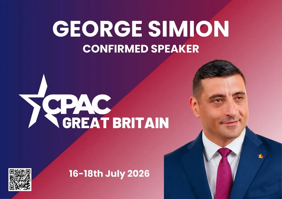 George Simion, liderul AUR, prezent în Marea Britanie la CPAC (Conservative Political Action Conference).Mișcarea suveranistă europeană își consolidează alianțele