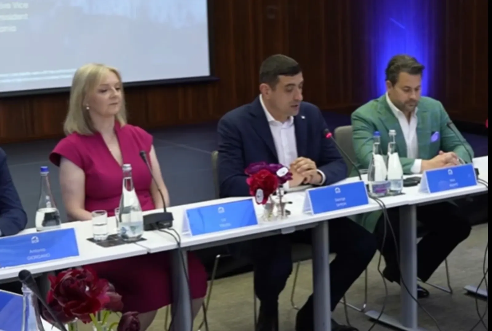 George Simion și Liz Truss