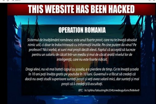 Site-ul Ministerului Educației, spart de hackeri. Ce mesaj transmit aceştia