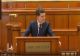 Strategie de apărare cu rânjete la pupitrul Parlamentului. Nicușor Dan a început să râdă în timpul discursului despre manipulare -VIDEO